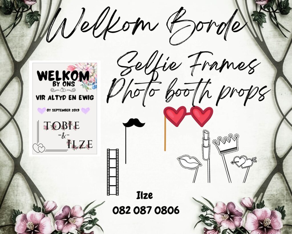 Welkom Borde Selfie Frames